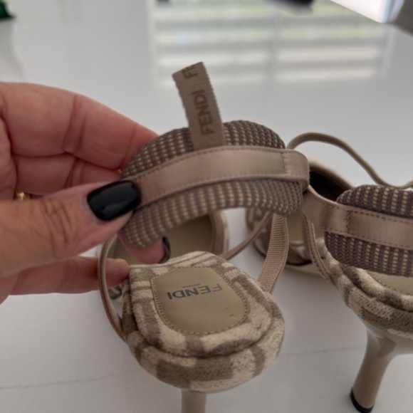 FENDI Colibri Lite 55mm Monogram Pumps Heels Shoes - Picture 5 of 11